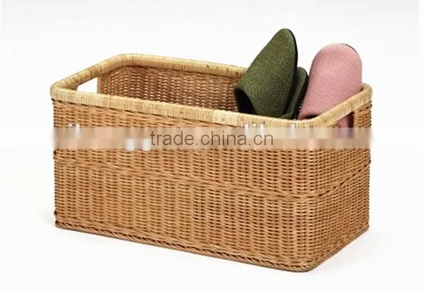 RH-YF10 high quality wholesale large rectangular rattan storage box