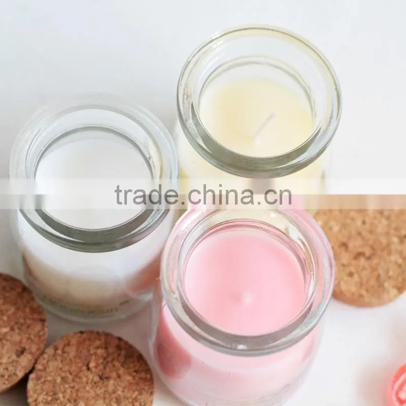 Smokeless candle glass cup / romantic scented candle birthday candle jar