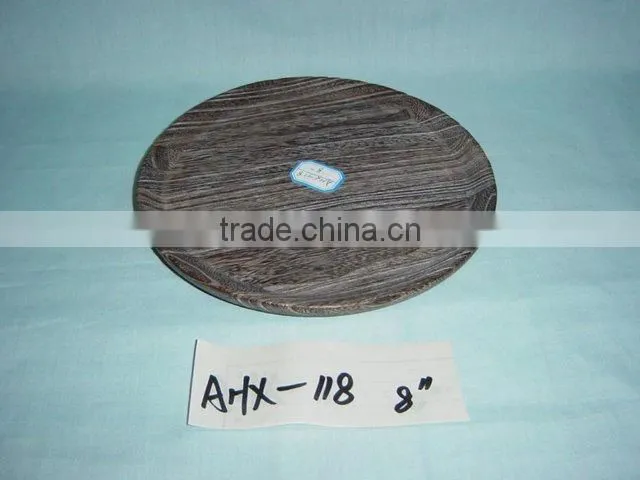 The glass bottom wooden tray