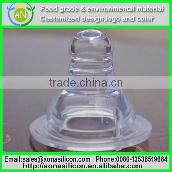 BPA Free Liquid Silicone Baby Pacifier, Soother Teat, Teether, Nipple Shield