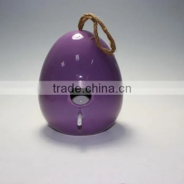 Ceramic Egg Shape Bird House