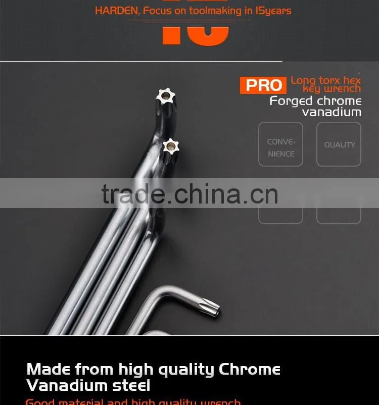 Professional Auto Repairing Long Torx Hex Key Wrench