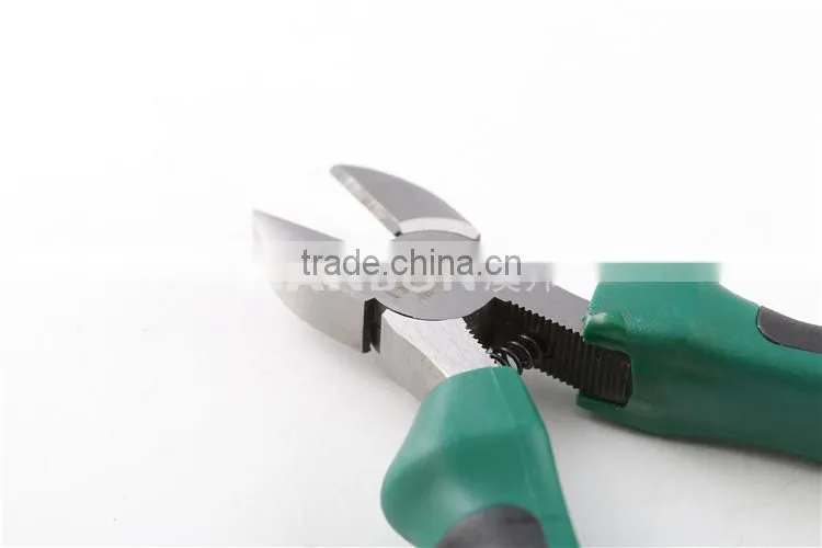 Plastic handle American oblique nose pliers 6"