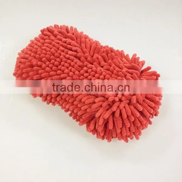 polyester terry cloth chenille microfiber washing pad for cars