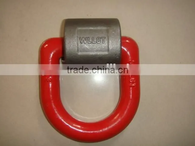Carbon steel weld forged safety d ring with wrap