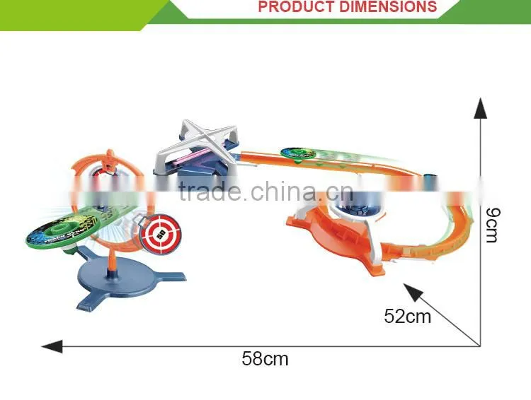 Best Sell colorful cheap building blocks track toy plastic spinning top