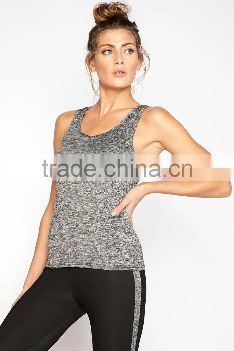 Latest Tops Designs Girls Casual Super Soft Polyester Spandex Sports Cool Summer Tops For Gym Wear Wholesale Custom