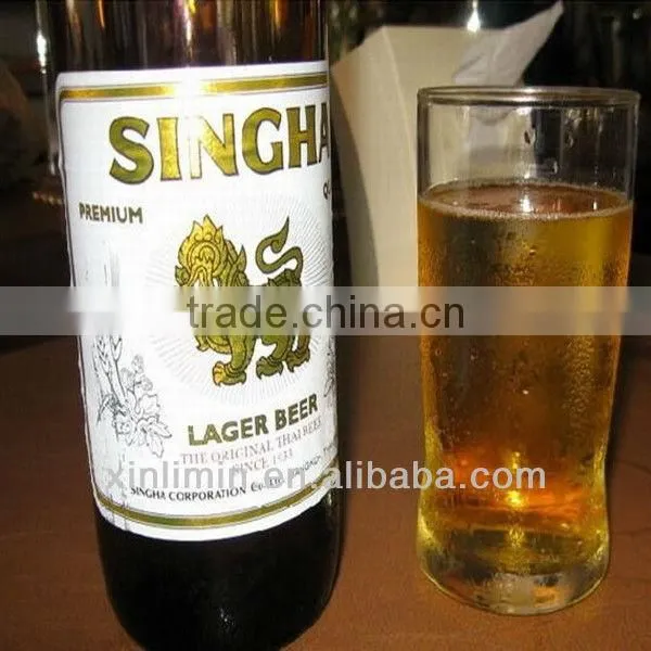 customized beatiful high quality customized woven design print drink beer label