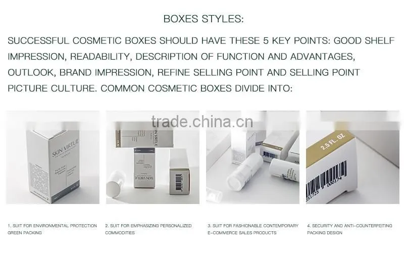 Factory Quality Promotional Durable Rectangular Small Paper box For Cosmetic