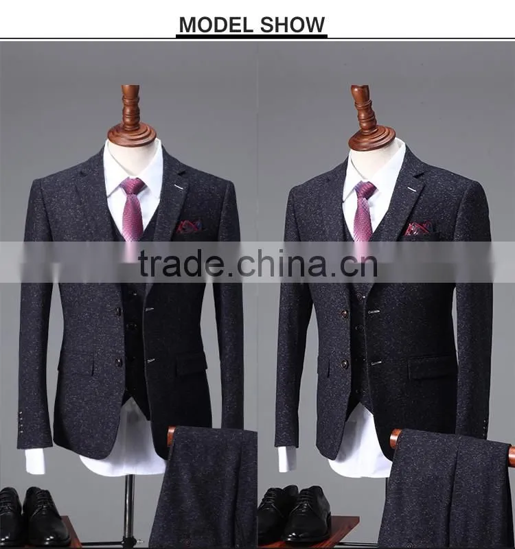 2017 latest design black snow/dot suits wedding dress for men pictures of men wedding coats