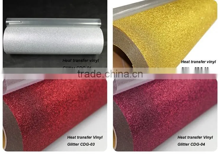 Korea Thermo heat transfer film vinyl glitter transfer