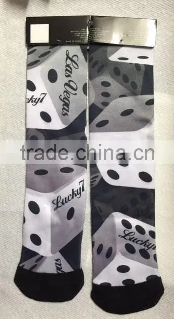 3D 360 print digital printed Sublimation socks