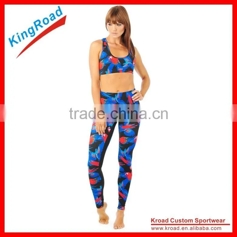 2015 OEM Sublimation Camouflage Suits Compression Pants Yoga Pants