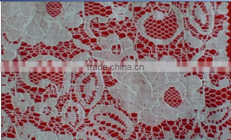 R&H New Product In China Narrow Lace Trim Floral Embroidery 100% Cotton Lace Trim