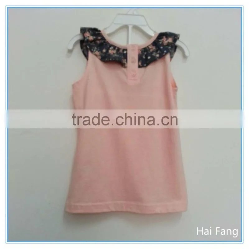 Children Girls Cute Vest, Girls Fashion Summer Hot Vests Tops, Knitted Fabric Underwear Set