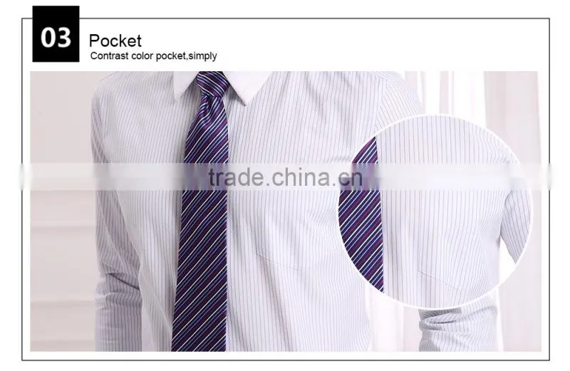 2015 latest men's long sleeve business shirt of stirp (DSHM016)