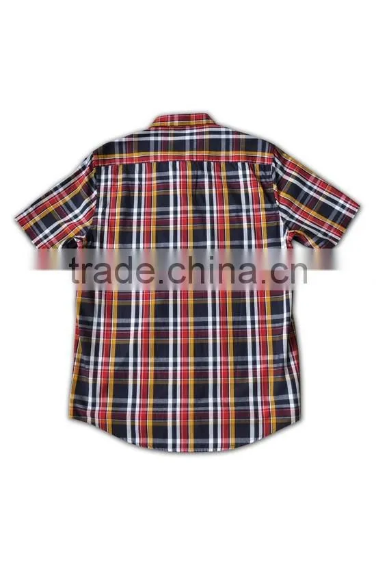 2015 hot sell wholesale high quality red and black color flannel shirts men