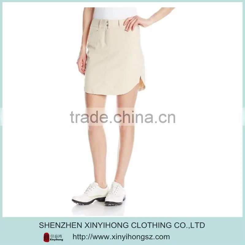Tailored fit golf clothes for lady ,golf sports skirts with customized logo