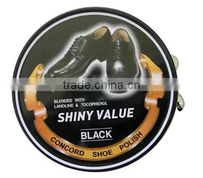 Custom logo printed metal tin shoe polish