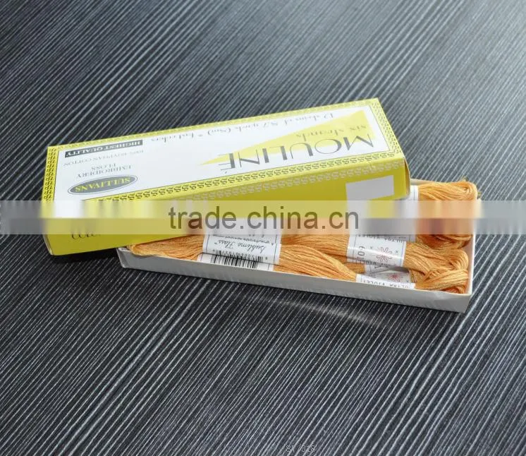 100% Cotton Thread, cross stitch thread embroidery thread in different color