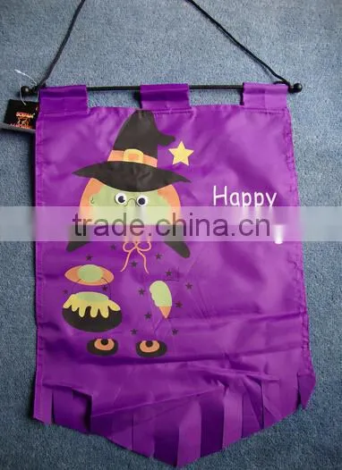Outdoor & Indoor Halloween Decoration pennant Flag Banner with Witch design