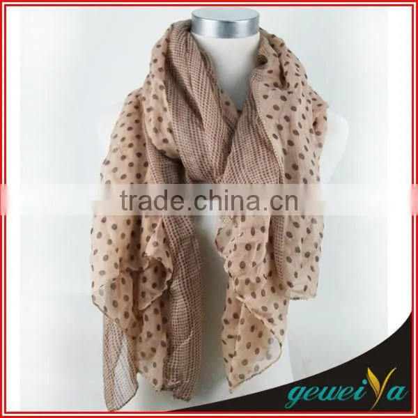 Infinity Voile Polka Dot Scarf
