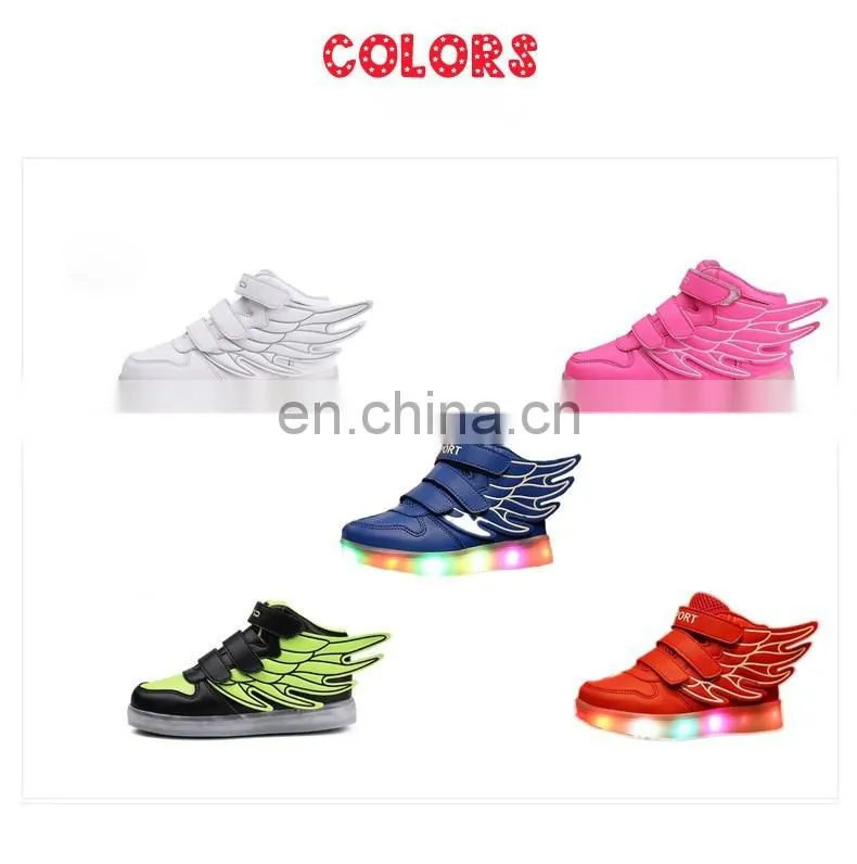 Wholesale kids led light shoes children sneakers