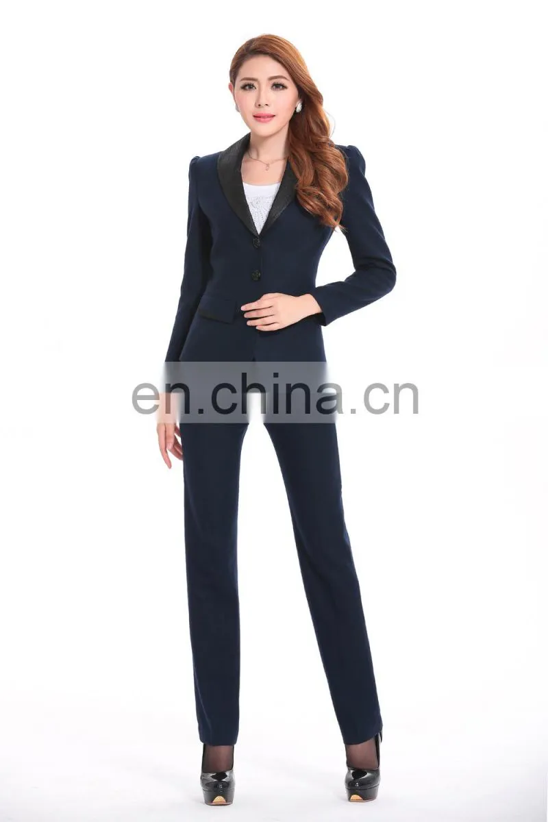 latest customized Slim fit lady office suits ,hotel business uniform,solemn occasion suits