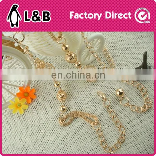 fashion new gold chain design for men wholesale belt chain