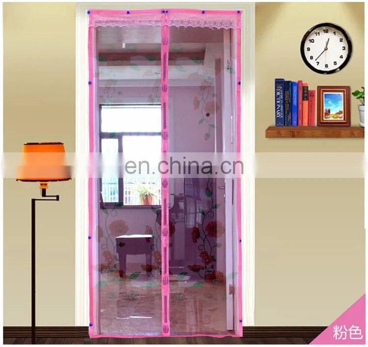 Beatiful pantings anti insect and mosquitos magnetic mesh screen door