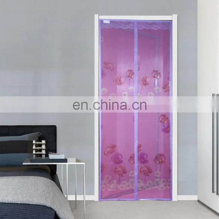 Hands-Free Mesh Screen Door Magnetic Anti Mosquito Bug Doors Curtain For Family