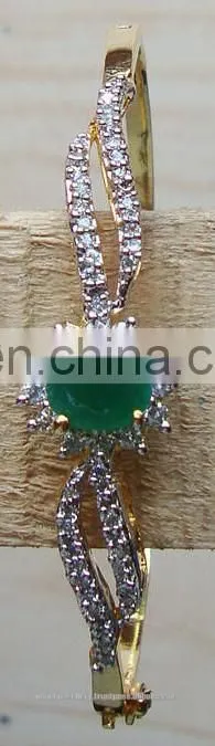 CZ bracelet jewelry manufacturer, cubic zirconia bracelets jewellery exporter