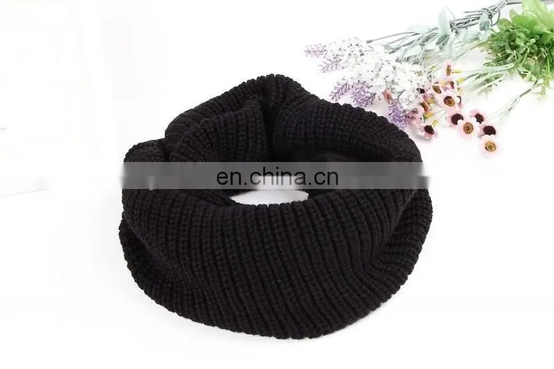 2018 colors knitting loop winter scarf infinity