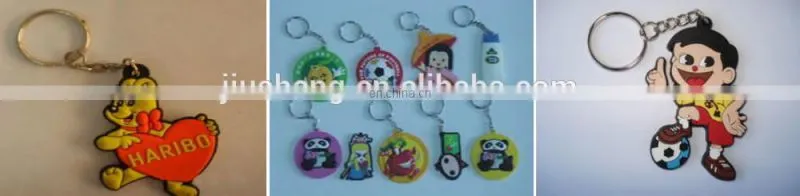 New design cheap pvc keychain key holder with led light wholesales