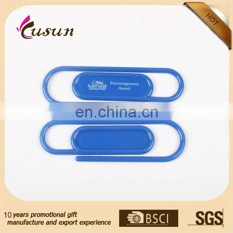 BSCI Promotional High quality best price customized bookmarks plastic clips