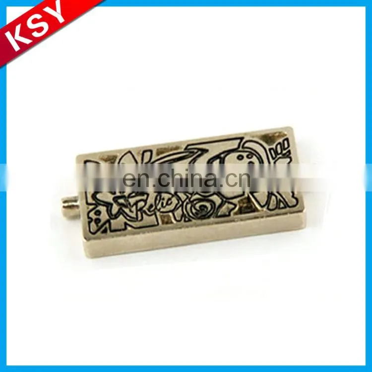 High Quality Engraving Metal Label Brass Logo Plate Handbag Engravable Tag