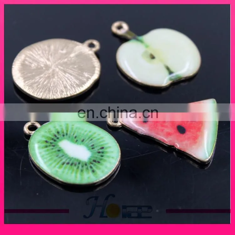 Fashion fruit charm pendant fruit shape enamel pendant for decoration