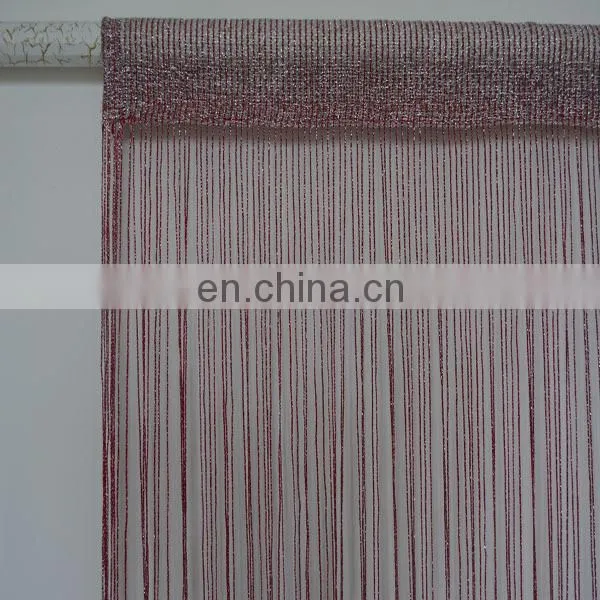 modern metallic fringe string curtain