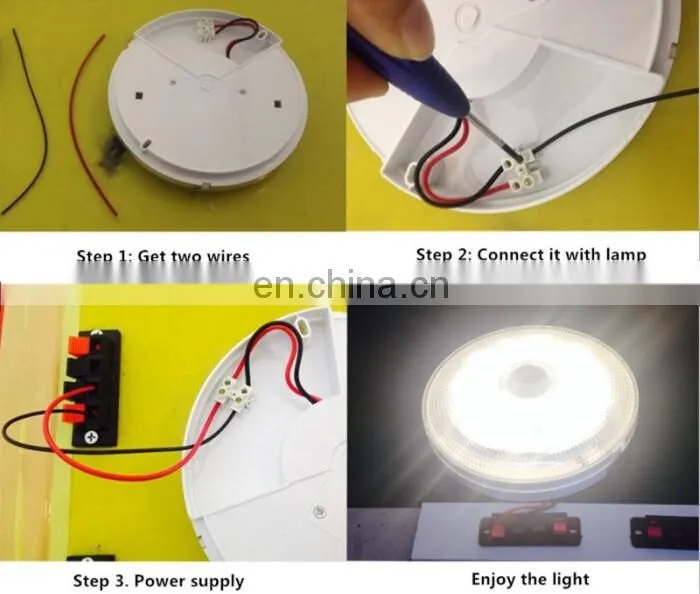 Langma 7W LED PIR Sensor Ceiling Light/PIR+Light Sensor LED Light,LED PIR sensor&LUX control ceiling lamp
