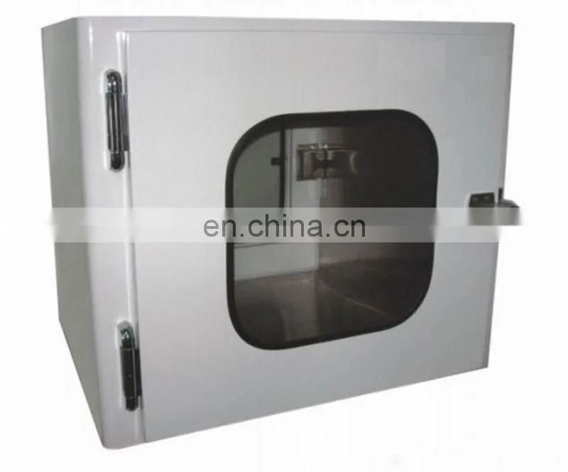 304 stainless steel electronic interlock pass through box/ transfer box for clean room