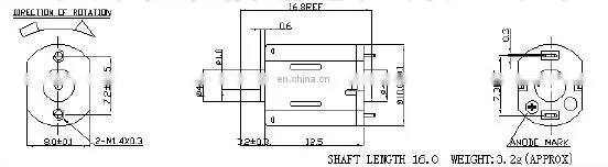 10mm 3.0V 12900rpm micro dc motor 1012 for dc exhaust fan