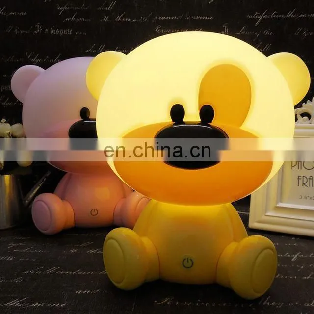 EU/US Plug Night Lovely Sleeping Lamp Baby Room Bedside Lamp Cartoon Night Light