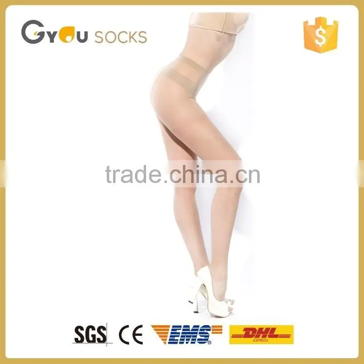 Ladies thin 30D Short Stockings with cotton crotch
