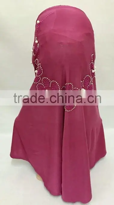 2016 Fashion modern flower hijab pearl
