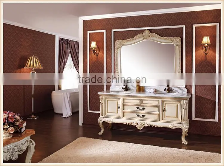 Classic European Solid wood bathroom vanity cabinet