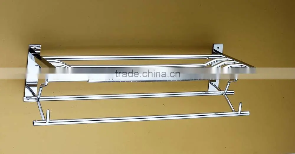 Wesda bathroom accessories stainless steel hotel outdoor towel rack & shelf.