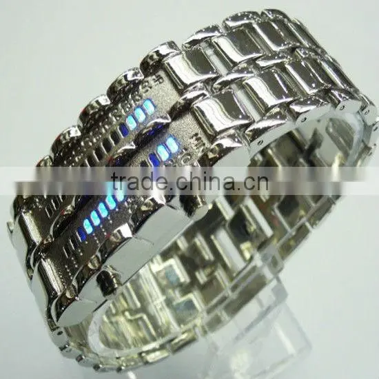 fashion plastic iron samurai led watch TM-S1