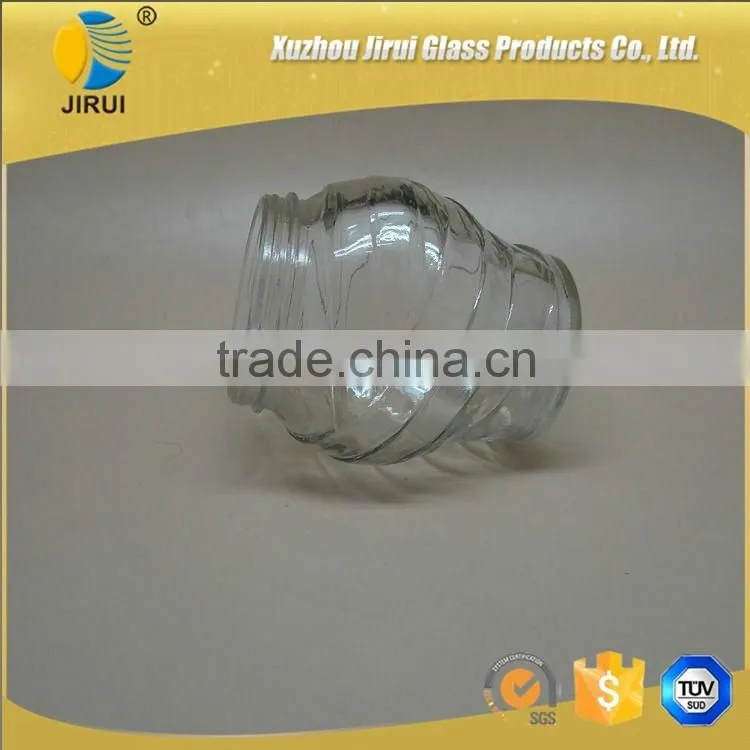 200ml Attractive Knight Shape Clear Glass Food Jar