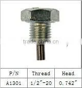 3/4"-16, high quality aluminium cnc engine magnetic oil drain plugs