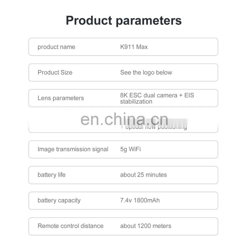 K911 MAX drone with 4K Camera GPS Drone 5G WIFI 1.2KM 26Mins 3 Axis Gimbal Obstacle Avoidance K911 max